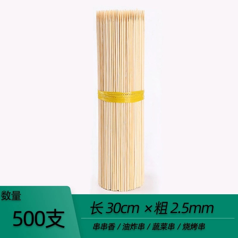 Disposable Bamboo Skewers for BBQ Grilled Meat and Fruits | Kitchen & Dining Accessories