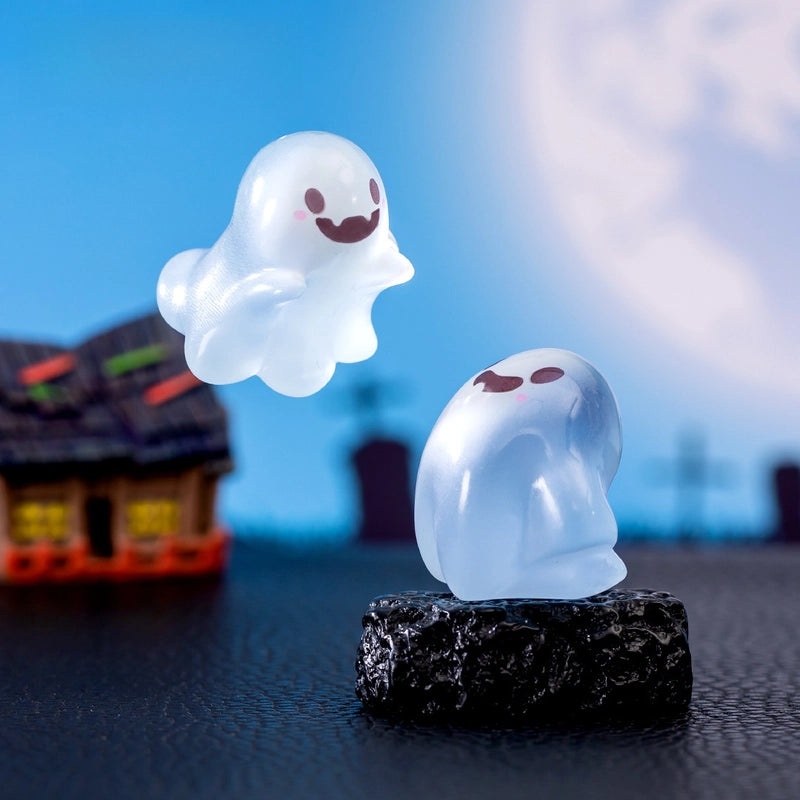 Luminous Mini Halloween Ghost Doll Ornament Cute Micro Landscape Desktop Decoration|Home Decor Accessories