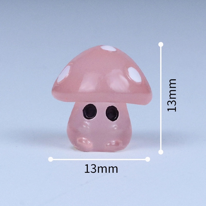 Glowing 5-Point Mushroom Elf Figurine Miniature Resin Landscape Craft Decoration|Home Decor & Figurines