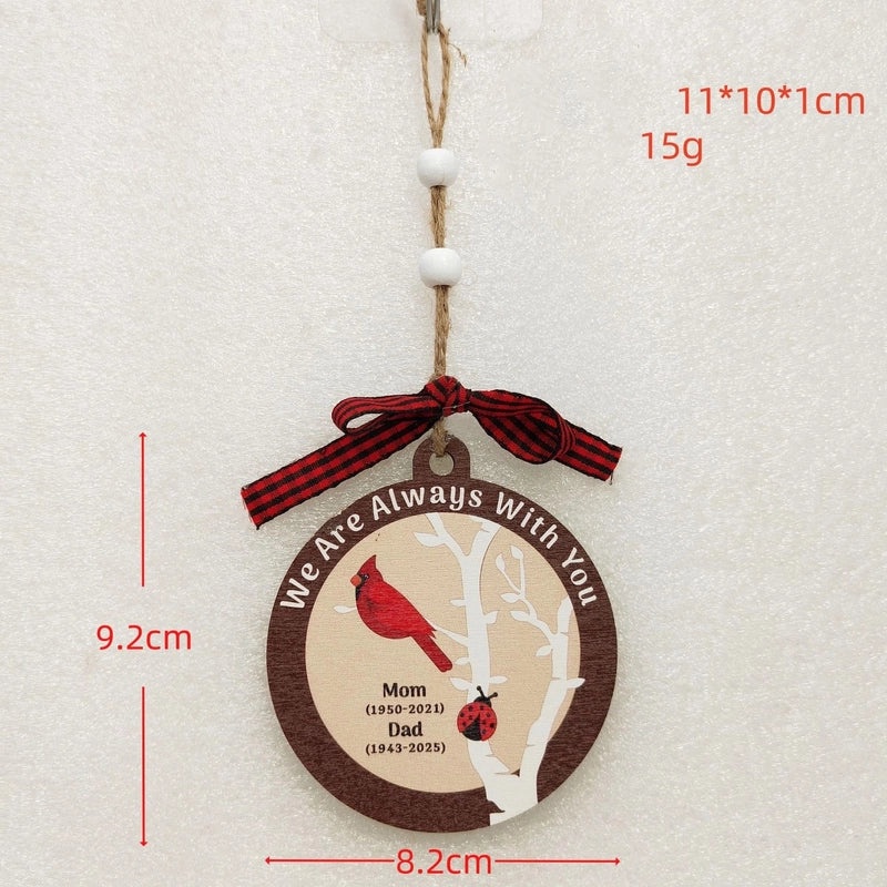 Christmas Wooden Letter House Bow Knot Hanging Ornaments for Indoor Holiday Party Decorations|Home Decor