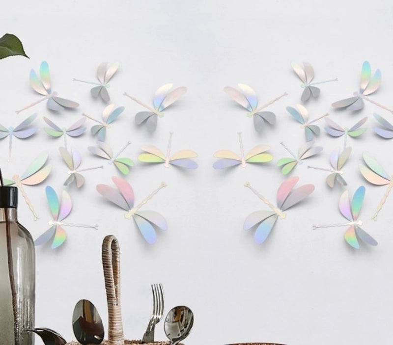 Elegant Dragonfly Pattern Paper Wall Art|Home Decor Wallpapers