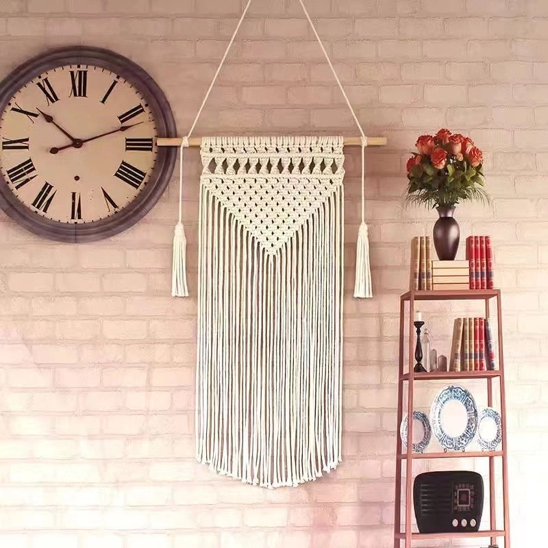 Striped Cotton Tapestry Wall Hanging for Vacation Vibes|Home Decor Wall Art