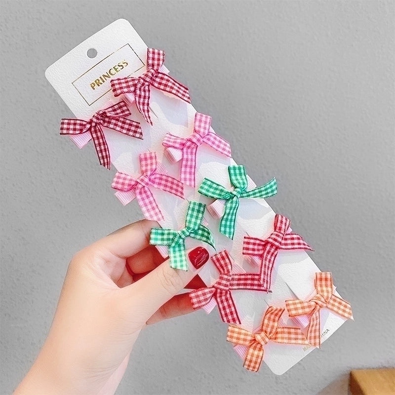 3 Pcs Baby Bow Hair Clips for Girls Cute Korean Style Small Hairpins | Kids Hair Accessories