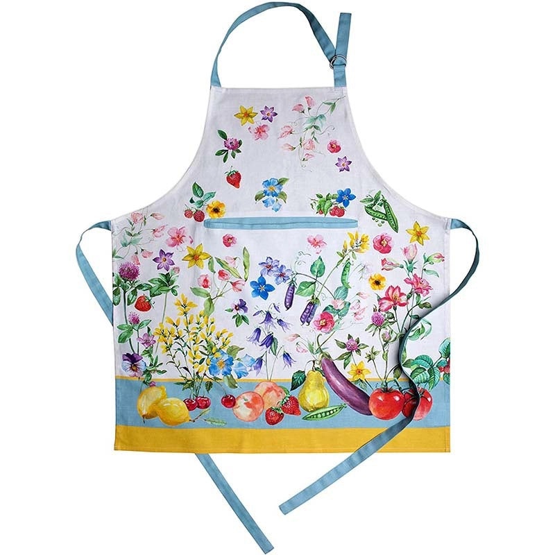 Digital Printed Neck Apron for Kitchen Gardening Cafe Work Retro Style | Kitchen & Dining Aprons
