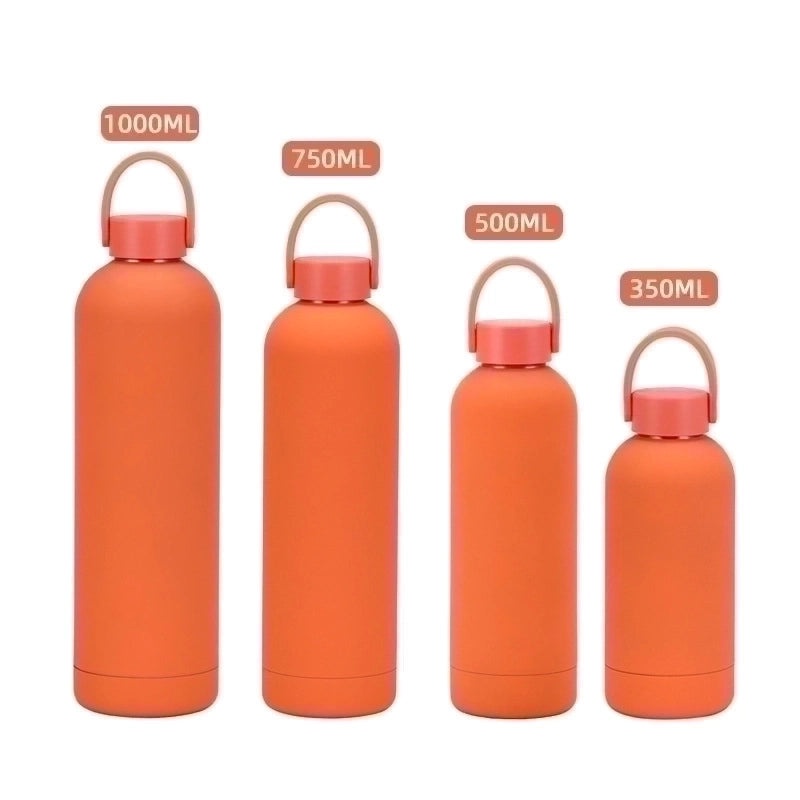 Stainless Steel Water Bottle Single Piece Casual Solid Color | Drinkware & Hydration