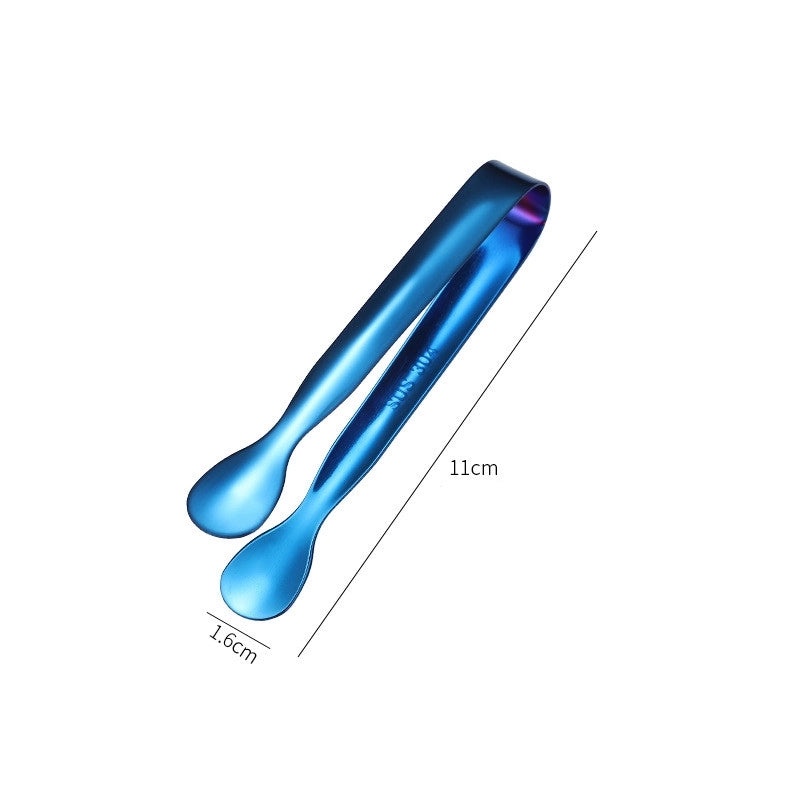 Stylish Solid Color Stainless Steel Food Tongs Single Piece | Kitchen Tools & Gadgets