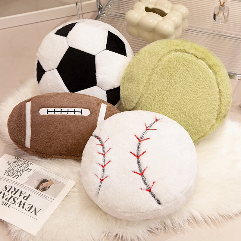 Plush Basketball and Football Stuffed Animals with Soft PP Cotton Filling|Stuffed Animals & Plush Toys