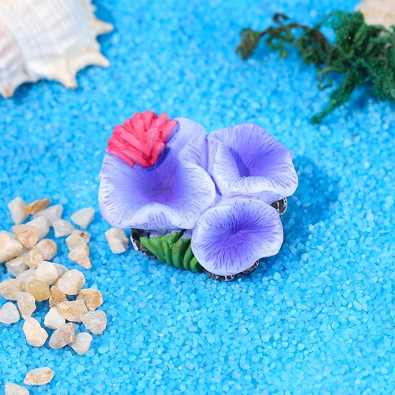 Adorable Marine-Themed Cartoon Coral Resin Figurines for Home Decor|Home Decor & Ornaments