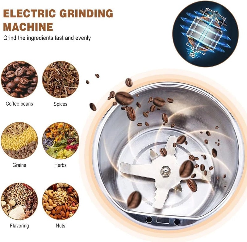 Multi-function Electric Grinding Machine Portable Small Household Flour Mill for Grain and Medicinal Materials | Kitchen Appliances