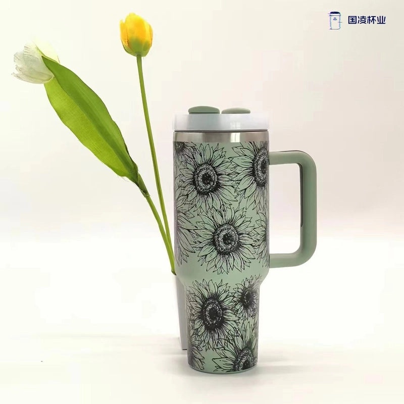 Stylish Tropical Stainless Steel Water Bottle for Casual Vacation Use | Drinkware & Travel Accessories