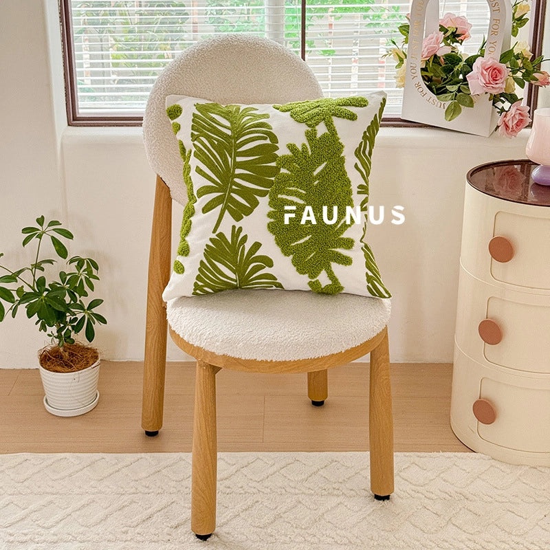 Minimalist Cotton Linen Plant Print Pillow Covers for Couch Sofa Decoration|Home Decor Pillows
