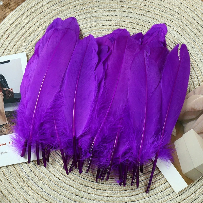 Elegant Solid Color Goose Feather Decoration|Home Decor Accessories