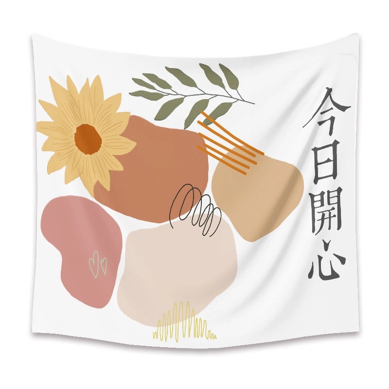 Abstract Floral Portrait Wall Hanging | Home Decor Tapestry