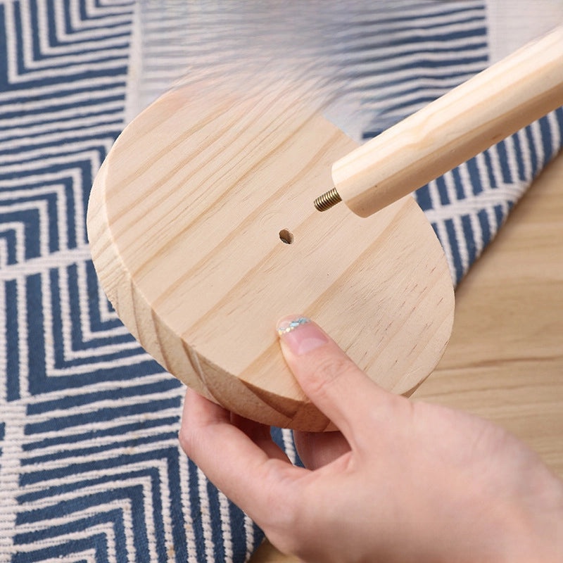 Punch-free Wooden Cross Mirror Kitchen Tissue Roll Holder Vertical Napkin Storage Rack|Kitchen Storage Organizer