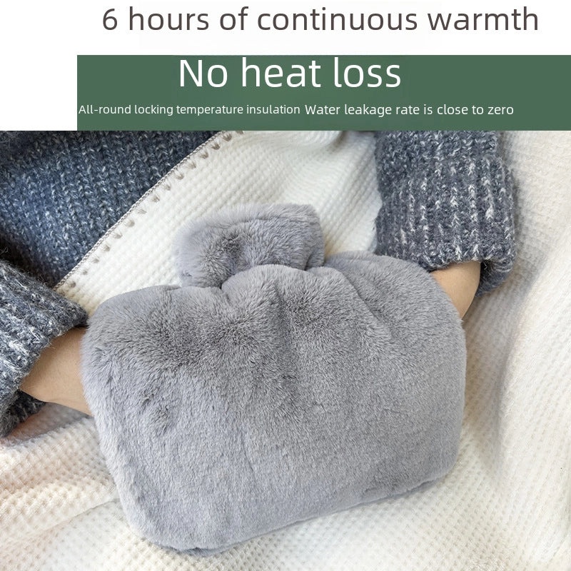 Cute PVC Zipper Hot Water Bag for Belly and Hand Warmth Explosion-Proof Hand Warmer | Home & Living
