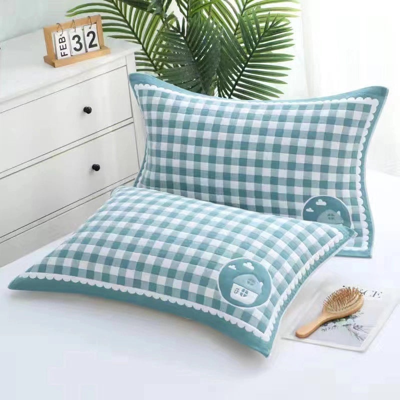 Thickened Gauze Cotton Pillow Towel Breathable Comfortable Dirt-resistant Headband for Adults and Students|Home Textile