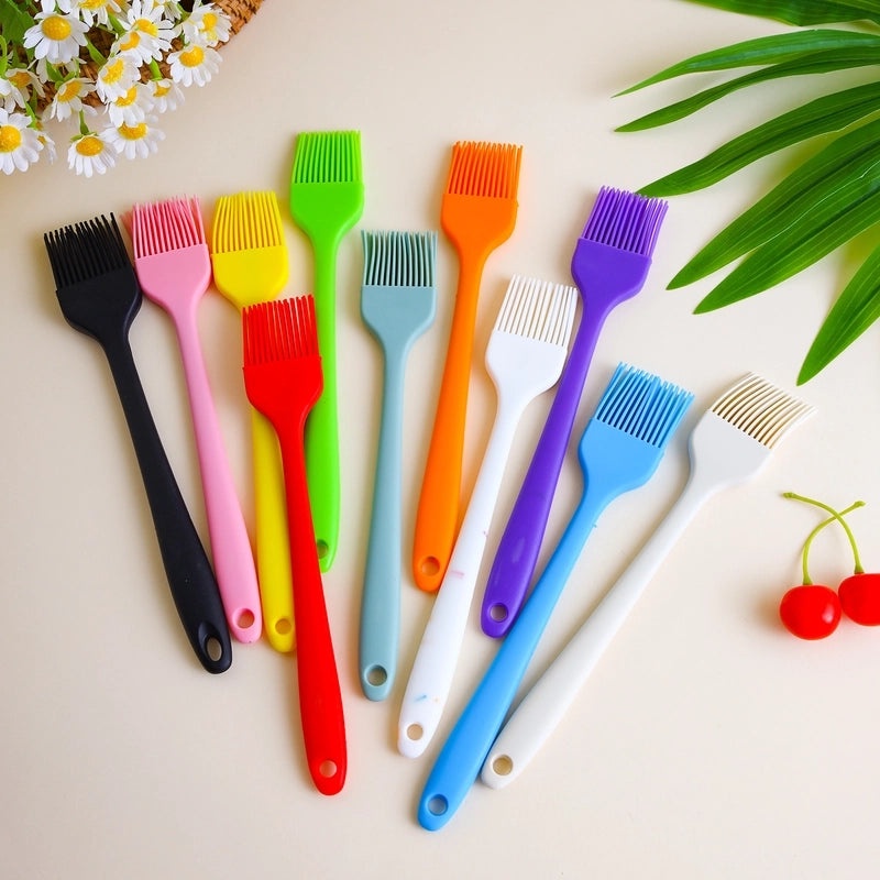Simple Solid Color Silicone Oil Brush | Kitchen Utensils & Gadgets