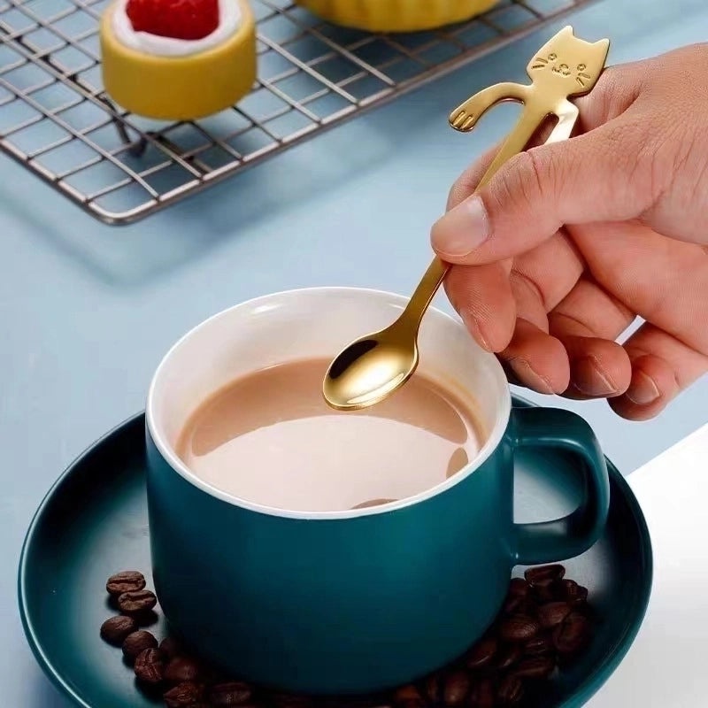 Adorable Cartoon Stainless Steel Spoon Single Piece | Kitchen Utensils & Cutlery