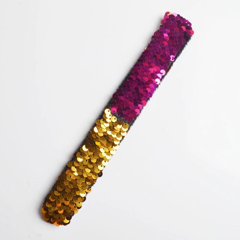 Color-Changing Mermaid Sequin Snap Ring Bracelet for Kids | Children's Toys & Birthday Gifts