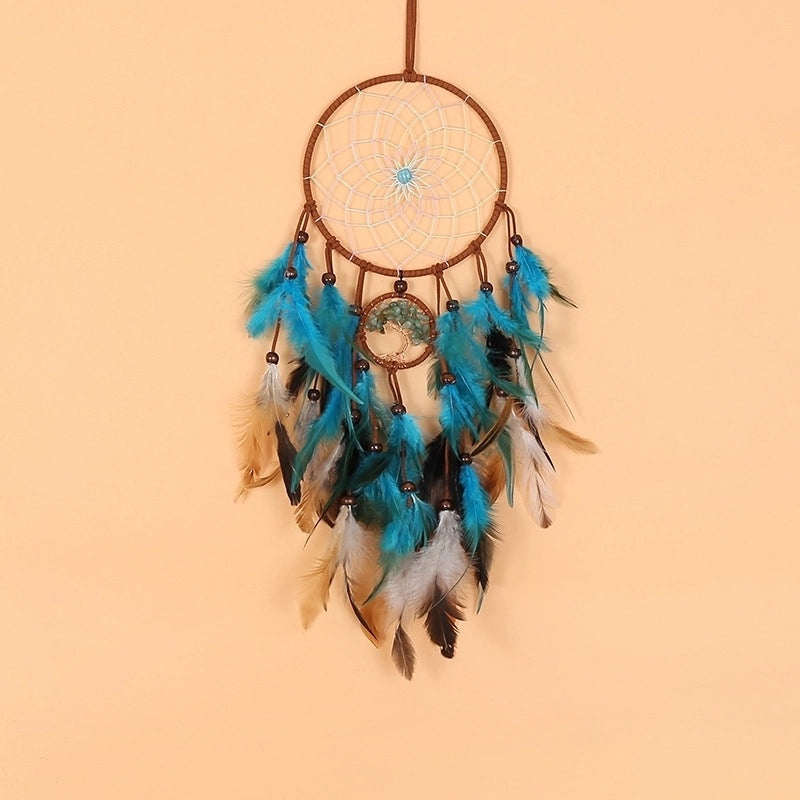 Dreamcatcher Tree Feather Wood Iron Wind Chime Wall Hanging Decor|Home Decor & Wall Art