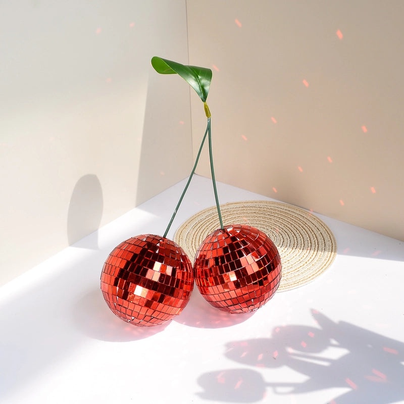 Handcrafted Cherry Glass Ornaments for Home Decor|Home Decorations