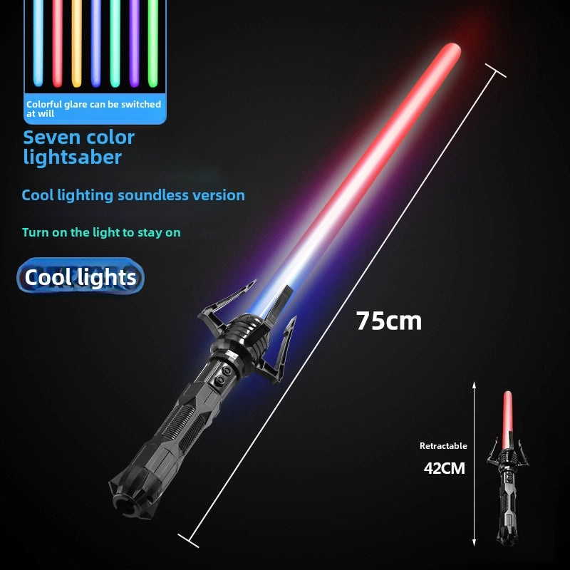 儿童激光剑二合一发光音乐玩具七彩光剑|儿童玩具