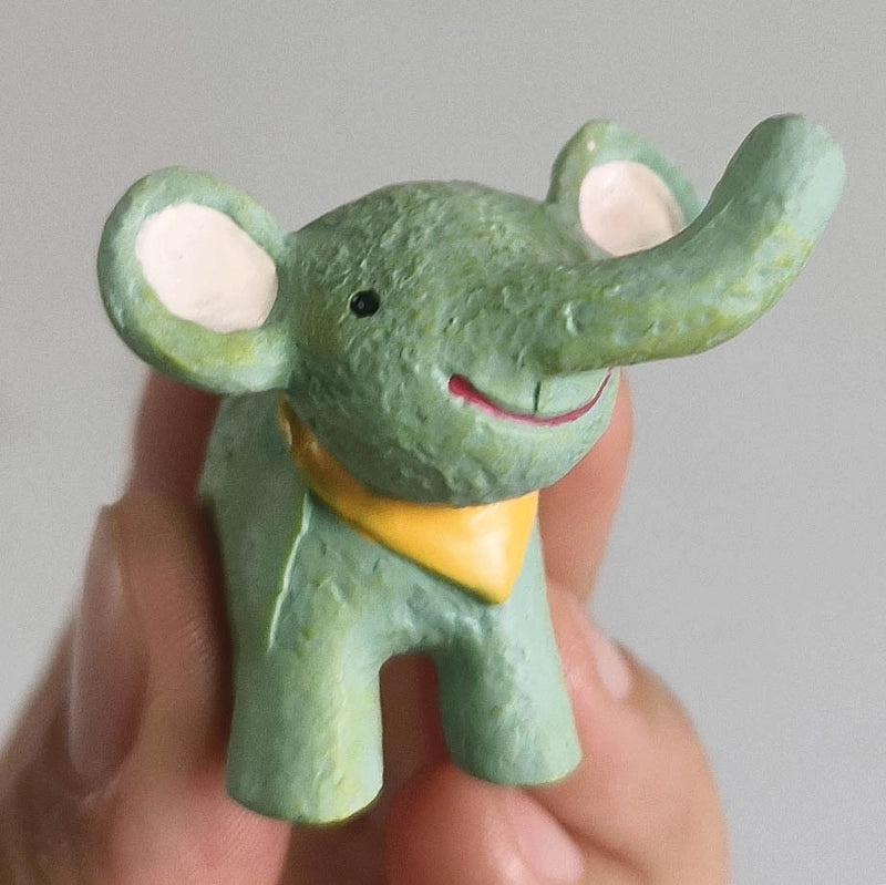 Cute Cartoon Animal Resin Figure | Decorative Accessories