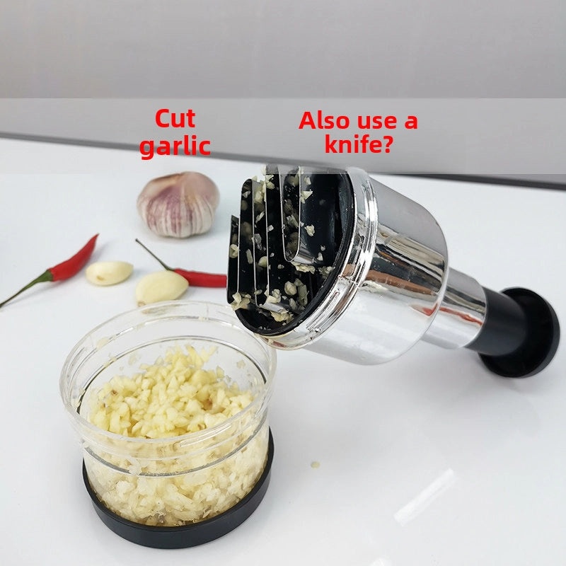 Multi-functional Stainless Steel Garlic Press Manual Vegetable Cutter Kitchen Tool | Kitchen Gadgets