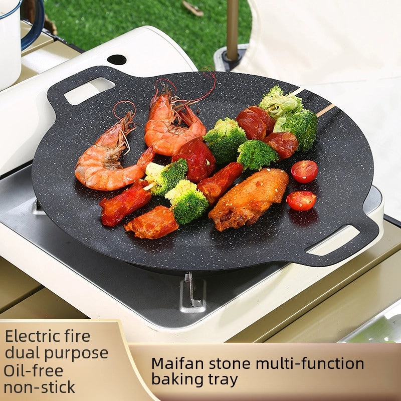 Portable Non-stick Korean BBQ Mushroom Grill Tray | Outdoor BBQ Accessories