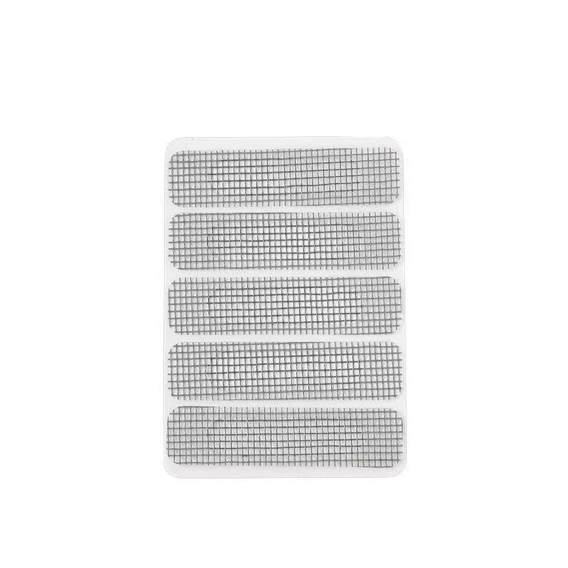 100 Pieces Aluminum Alloy Window Drain Cover Anti-mosquito Paste Repairable Screen Hole Patch|Home Improvement Accessories