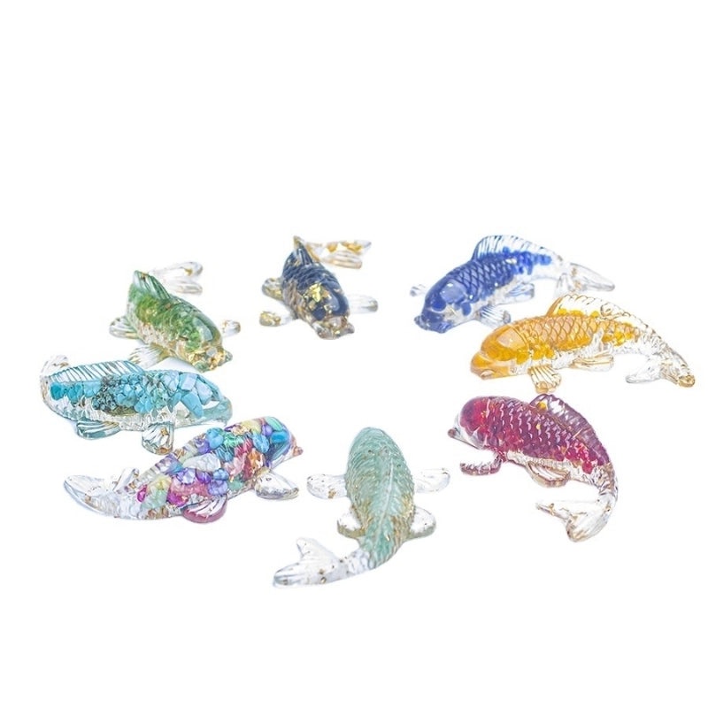Minimalist Fish Gem Crystal Glue Ornaments | Home Decor & Accessories