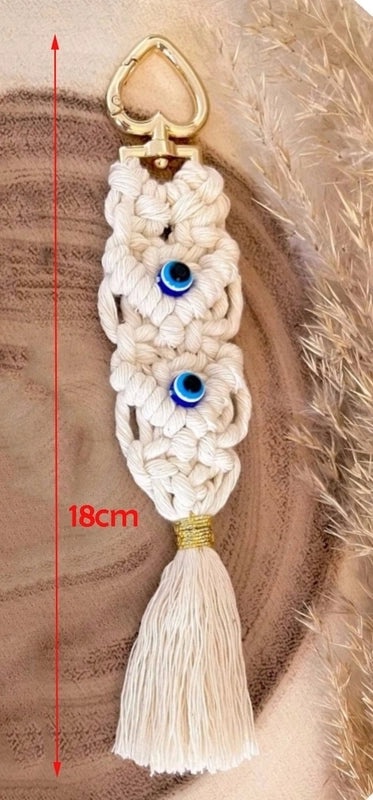 Vintage Evil Eye Cotton Thread Hanging Decoration|Home Decor & Wall Art