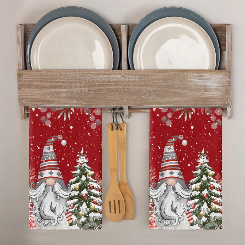 Christmas Holiday Cute Christmas Tree Soft Microfiber Towels|Home & Kitchen Textiles