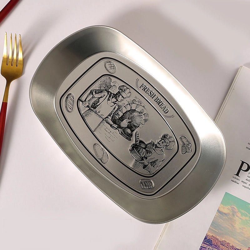 Christmas Tree Santa Claus Tinplate Hat Casual Elegant Tableware Decoration|Home Decor