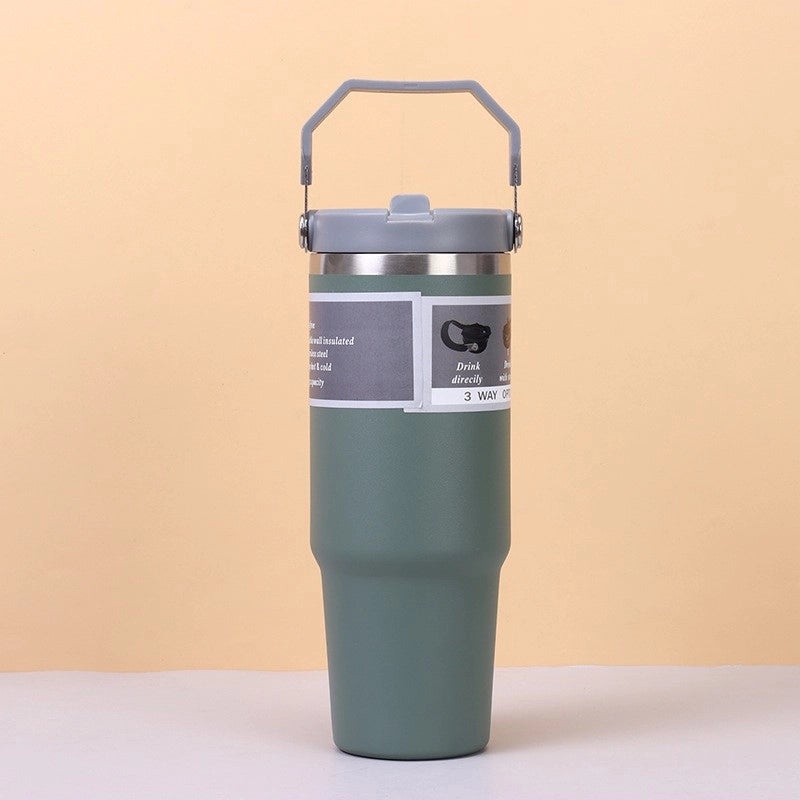 Solid Color 304/201 Stainless Steel Thermos Cup - Durable Casual Insulated Drinkware|Drinkware & Thermoses