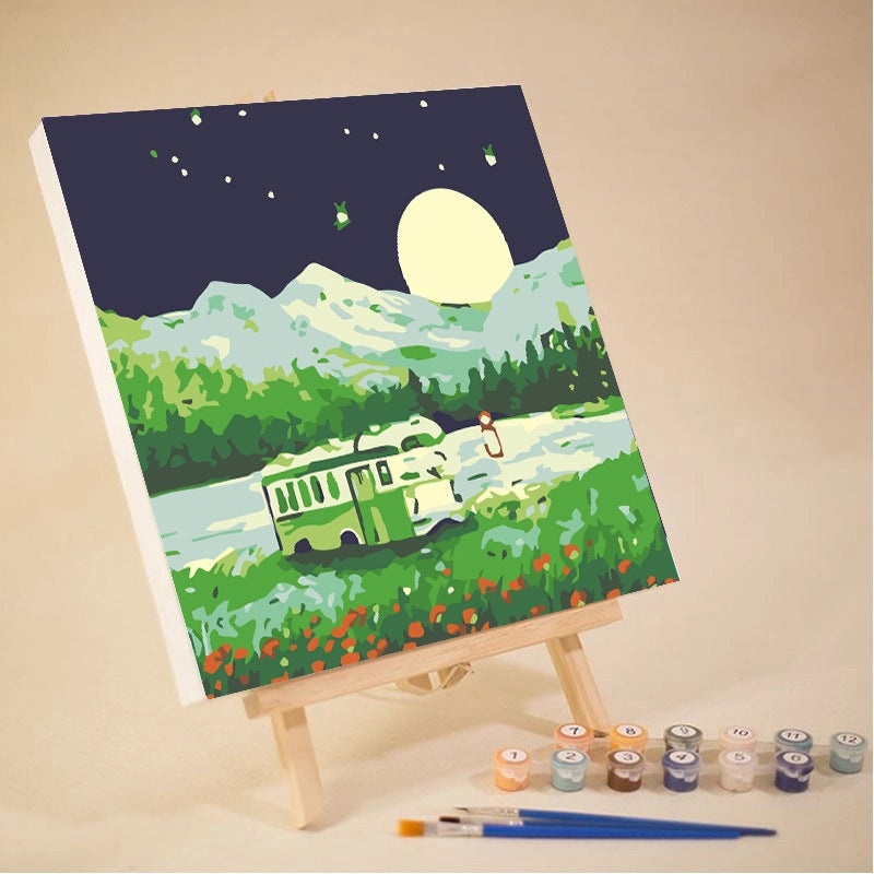 10-12 Color High Quality Pigment Set for DIY Digital Oil Painting Landscape | Painting Supplies