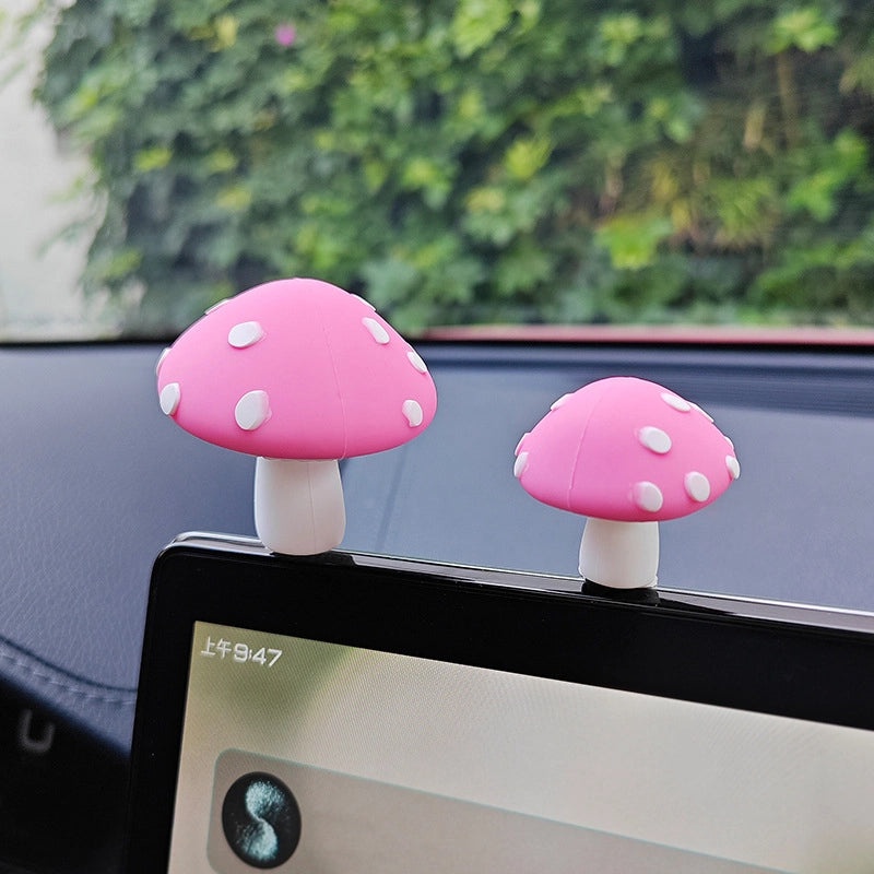 Minimalist Casual Elegant Mushroom Rubber Ornaments for Home Decor|Home Decor & Ornaments