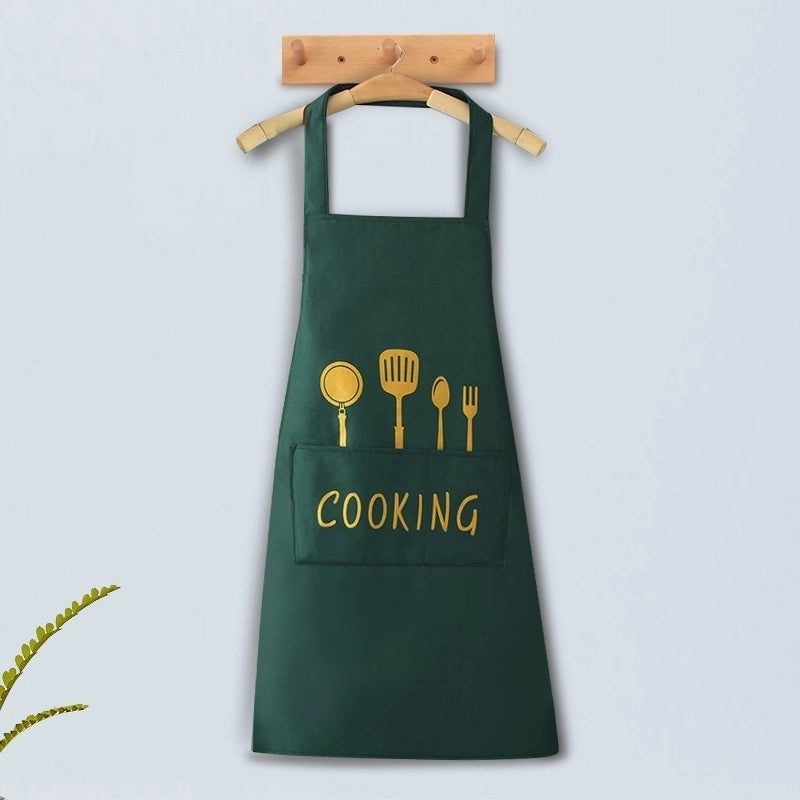 Classic Solid Color Polyester Apron for Everyday Use | Kitchen Accessories