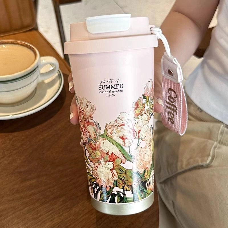 Van Gogh Lily Of The Valley Coffee Mug Custom High Color Value Double Wall Cup Gift for Girls|Kitchen & Dining