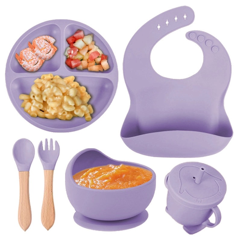 Baby Silicone Tableware Set for Toddlers | Baby Feeding Supplies