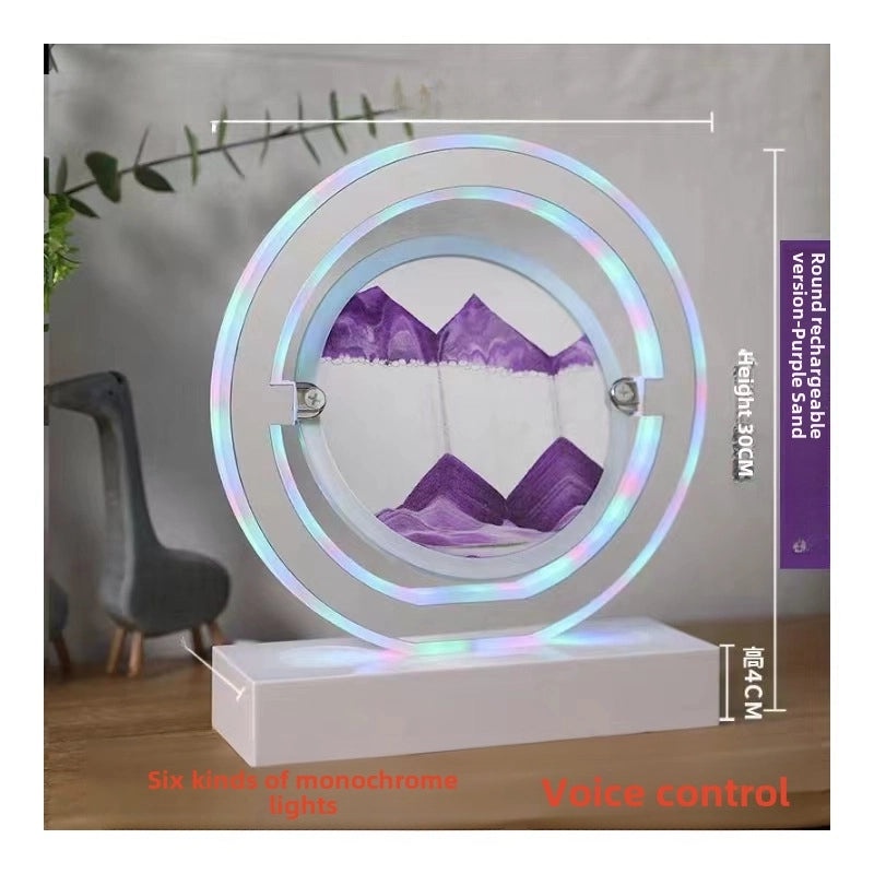 Quicksand Table Lamp with Bluetooth Speaker Romantic Bedroom Bedside Decorative Light|Home Decor Lamps