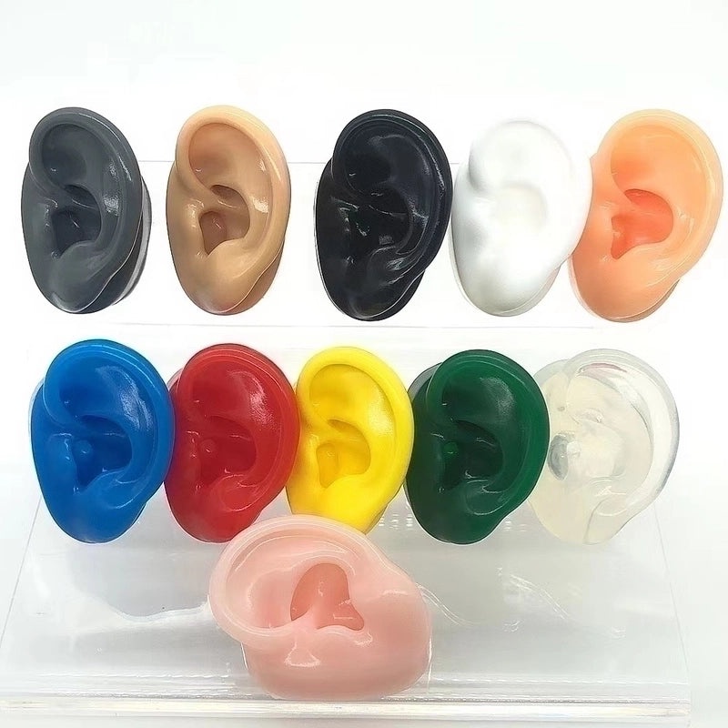 Soft Silicone Human Ear Model for Ear Cleaning Training and Medical Display|Medical Supplies