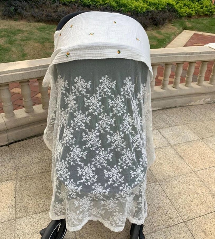 Baby Stroller Mosquito Net Breathable Windproof Sunscreen Cover|Baby Stroller Accessories