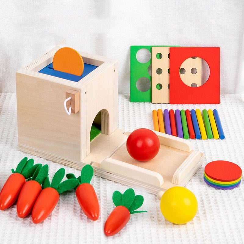 Wooden Geometric Animal Learning Toys for Babies 0-2 Years and Toddlers 3-6 Years | Educational Toys & Games