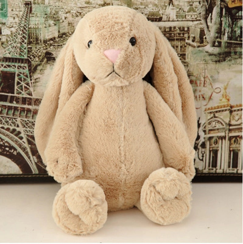 Plush Easter Bunny Toy with Long Ears Hanging Comfort Doll Soft Cuddly Scratch Machine Plushie|Toys & Games