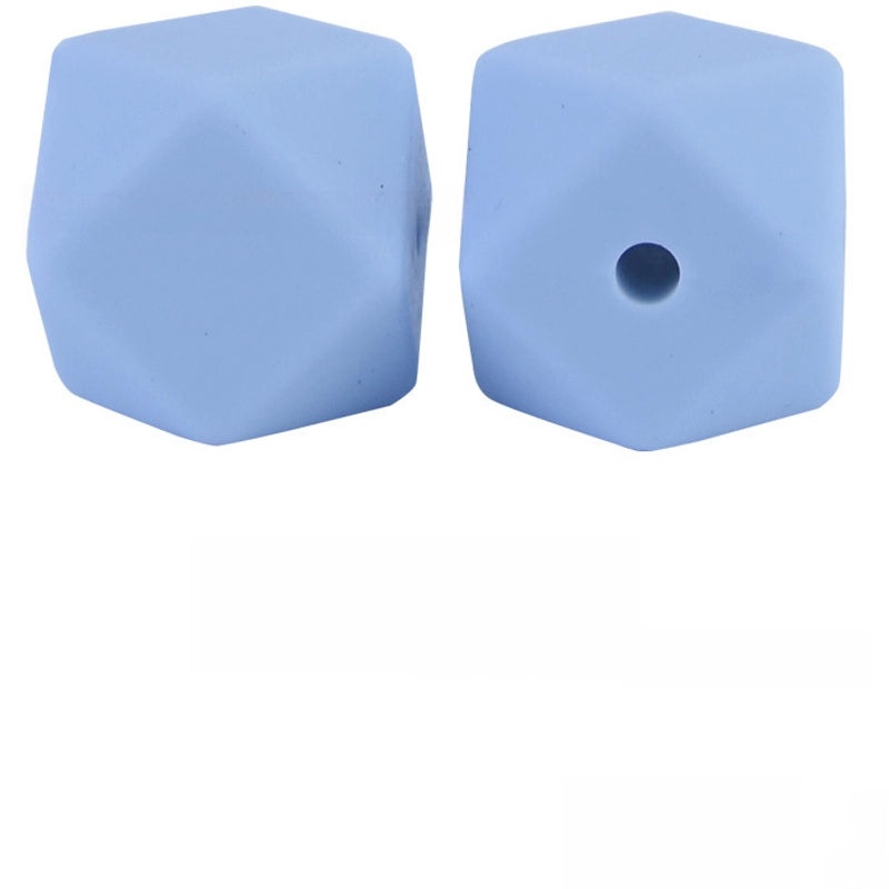 17mm Silicone Octagonal Beads for Pacifier Chains DIY Accessories | Baby & Mom Essentials