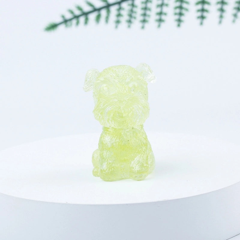 Adorable Dog Shaped Crystal Figurines for Home Decor|Decorative Figurines