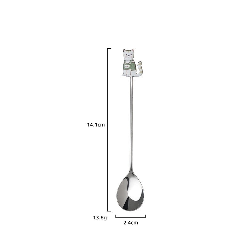 Adorable Cartoon Stainless Steel Spoon Single Piece | Kitchen Utensils & Cutlery