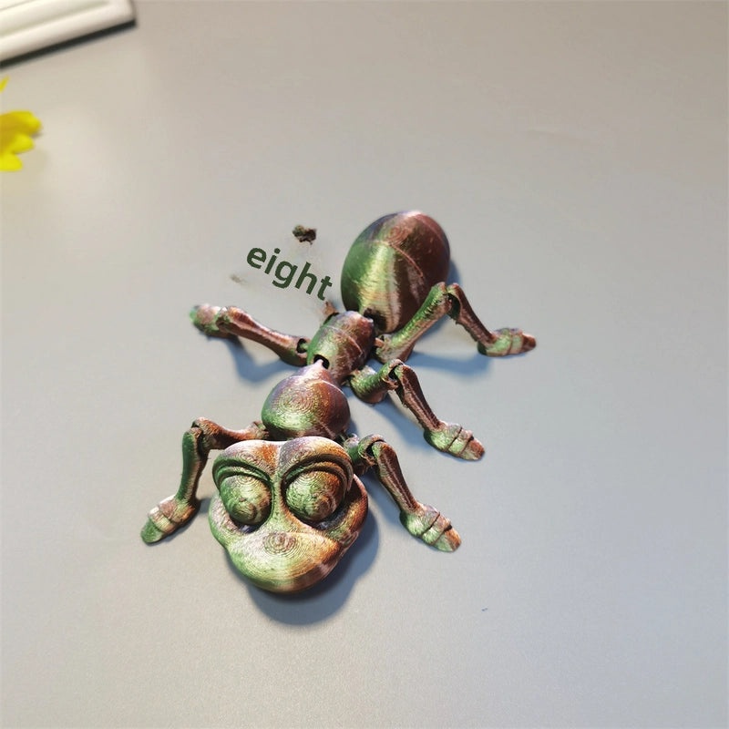 3D Printed Animal Figurines Toy Ant Frog Hermit Crab Decorative Dolls for Stall Display|Home Decor & Collectibles