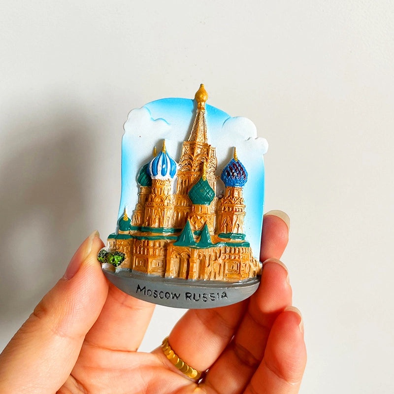 3D Travel Refrigerator Magnet Stickers Europe Cities Souvenirs Creative Tourist Gifts|Home Decor & Magnets